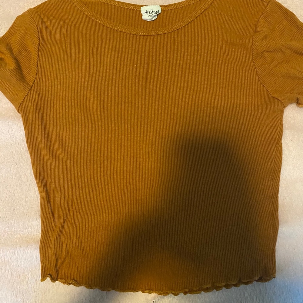 fall colored fitted tee